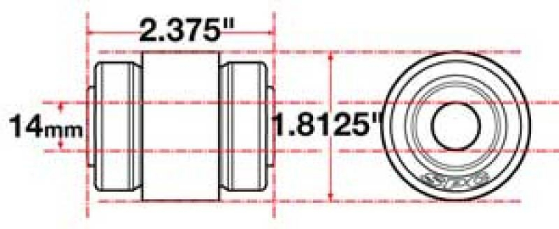 Picture of SPC Performance Flex Joint X-AXIS Jeep JK Rear UCA 14mm X 2 X 1-8125