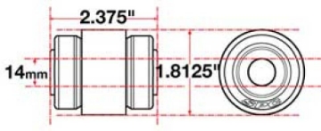 Picture of SPC Performance Flex Joint X-AXIS Jeep JK Rear UCA 14mm X 2 X 1-8125
