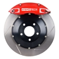 Picture of StopTech BBK 07-09 BMW 335i-335d Rear 345x28 Slotted 2pc Rotors ST-40 Red Calipers