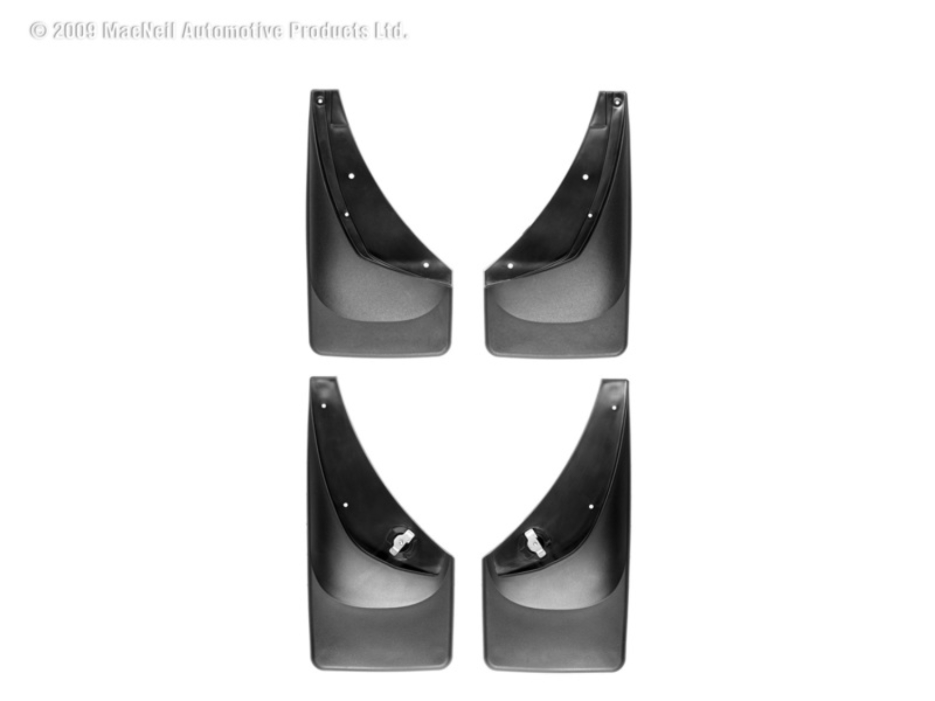 Picture of WeatherTech 00-06 Chevrolet Suburban No Drill Mudflaps - Black