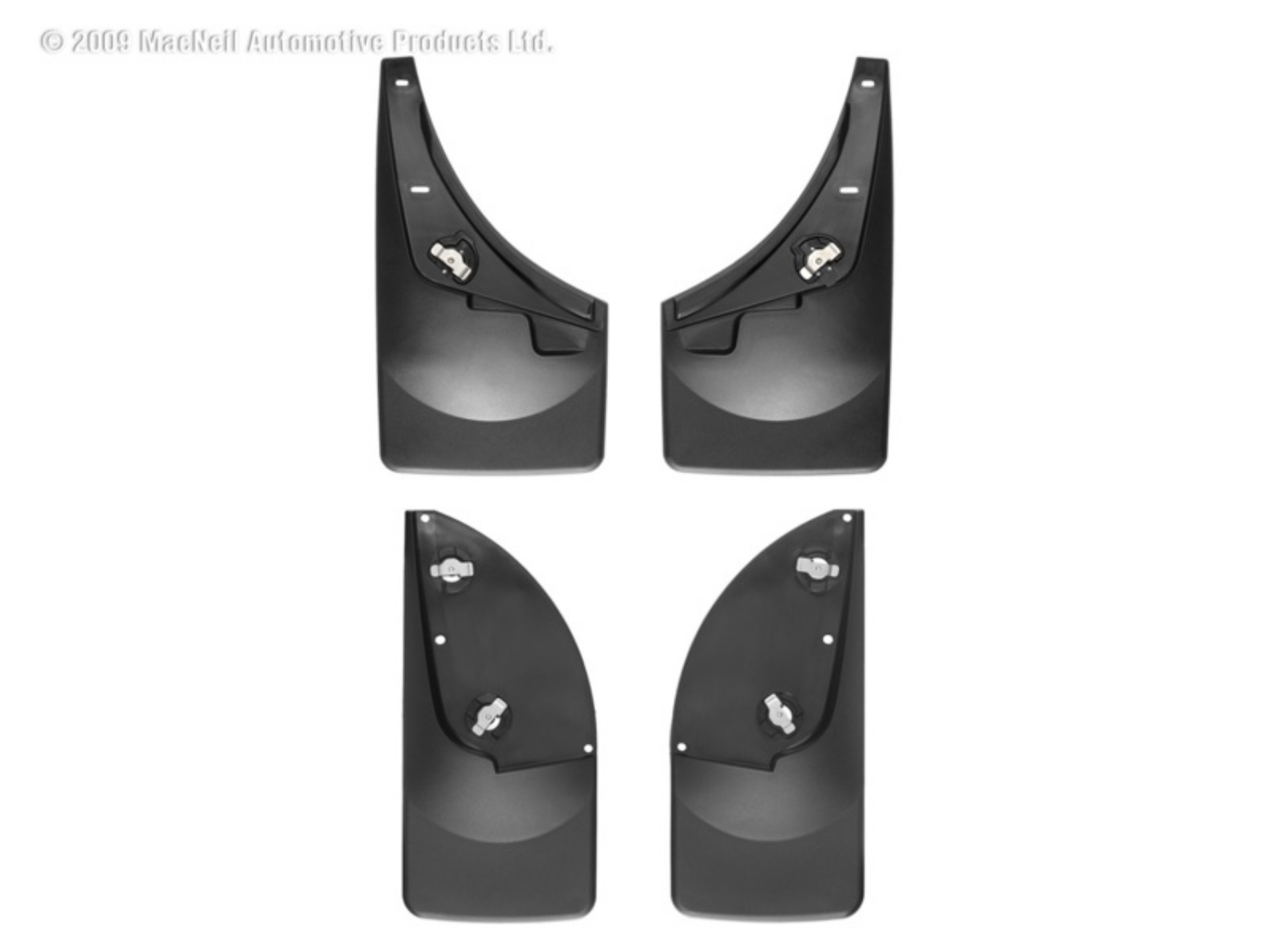 Picture of WeatherTech 08-10 Ford F250-F350-F450-F550 No Drill Mudflaps - Black