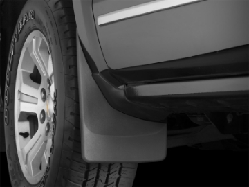 Picture of WeatherTech 14+ Chevrolet Silverado No Drill Mudflaps - Black