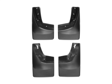Picture of WeatherTech 14+ Chevrolet Silverado No Drill Mudflaps - Black