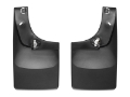 Picture of WeatherTech 14+ Chevrolet Silverado No Drill Mudflaps - Black