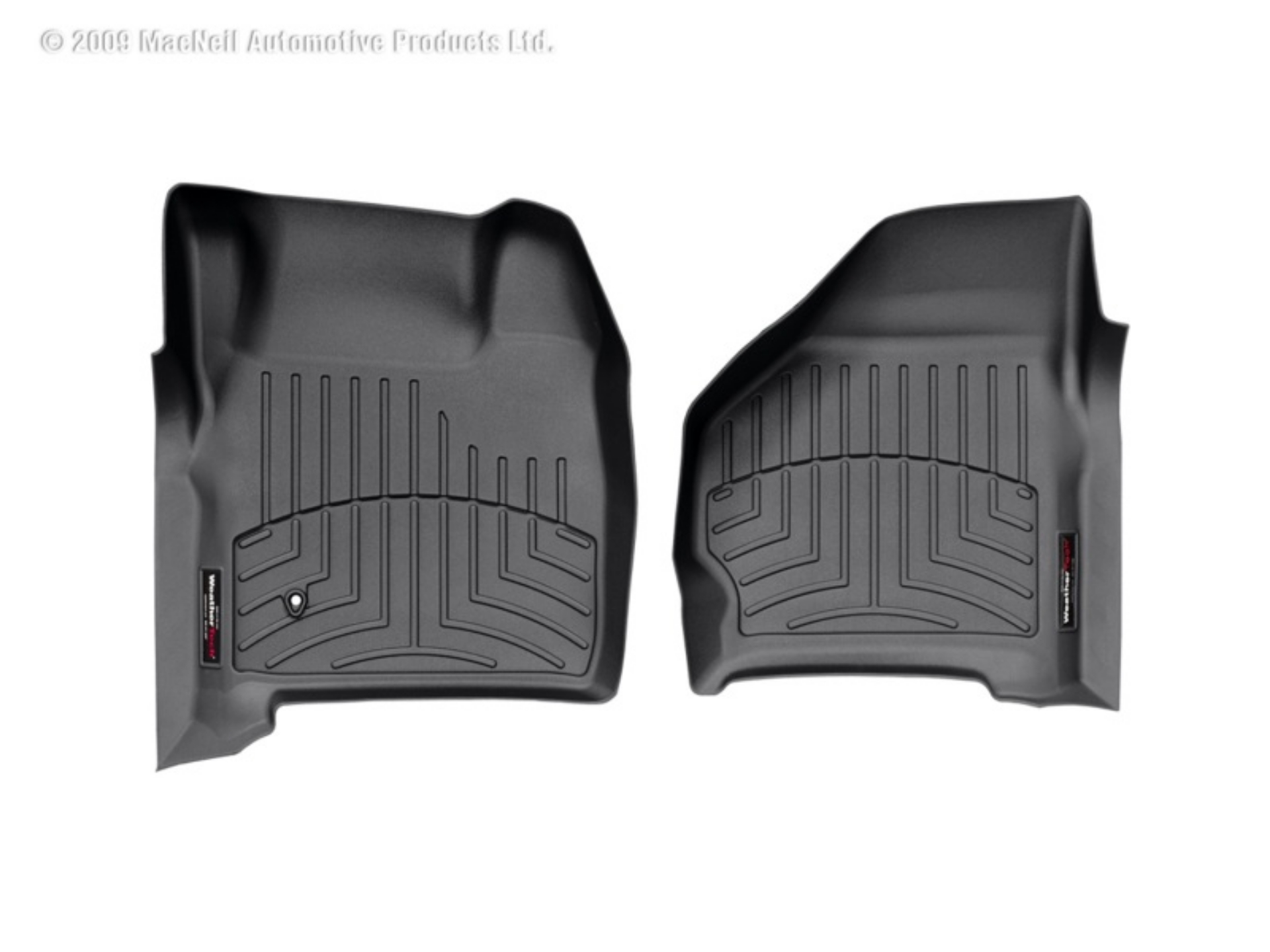 Picture of WeatherTech 99-07 Ford F250 Super Duty Crew Front FloorLiner - Black