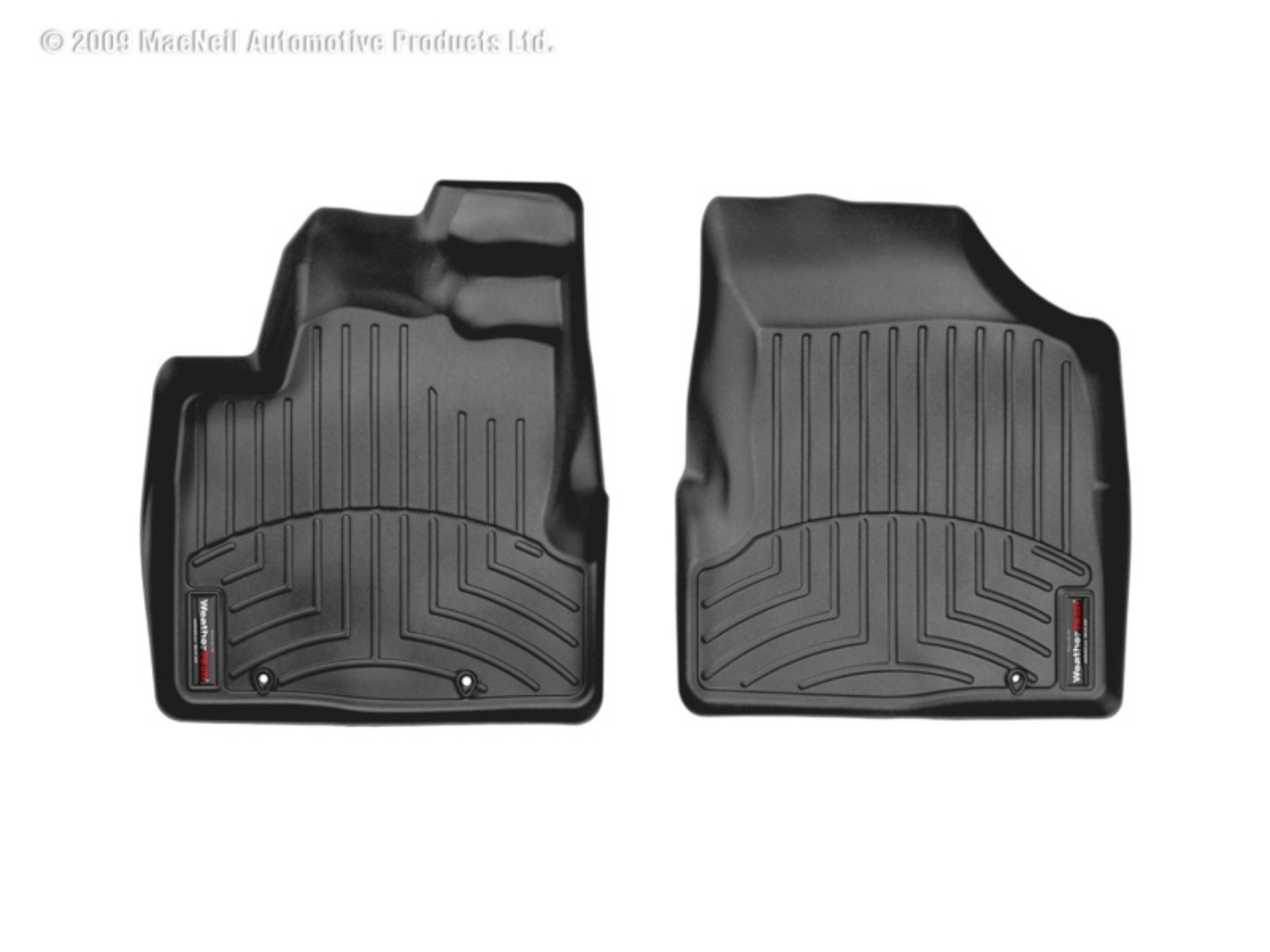Picture of WeatherTech 06+ Honda Ridgeline Front FloorLiner - Black
