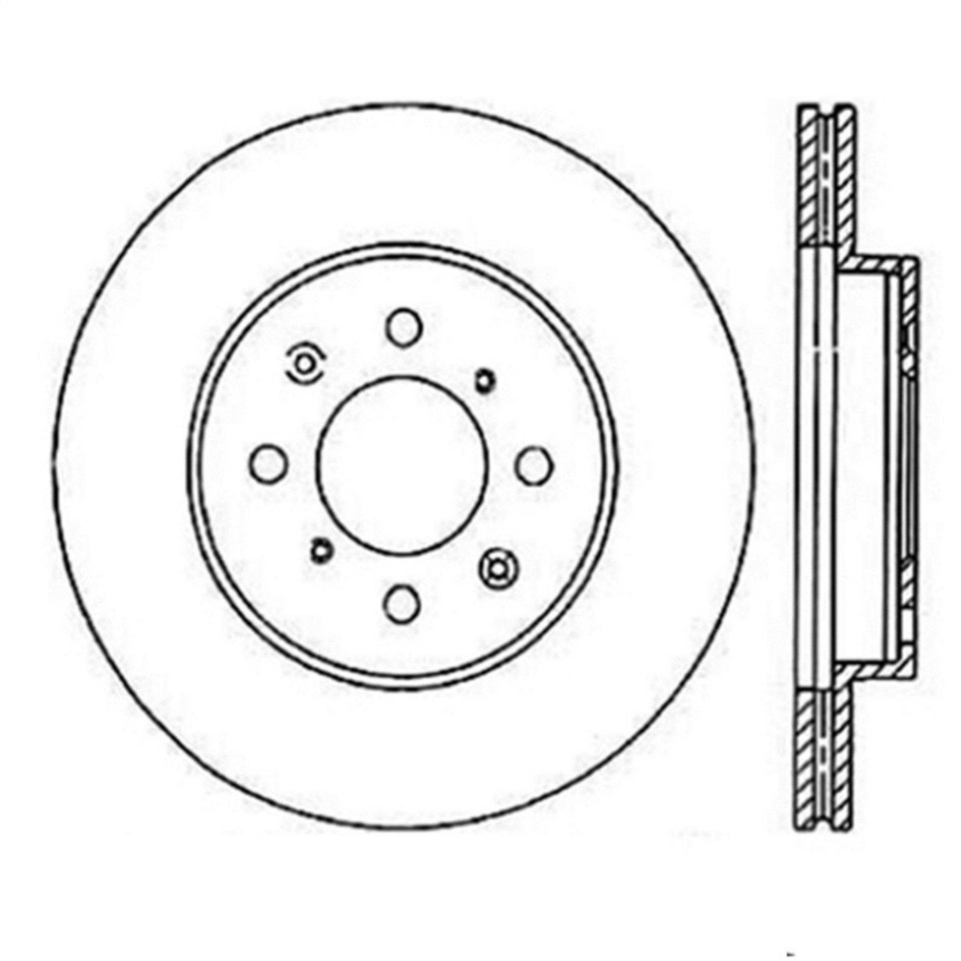 Picture of StopTech Power Slot 90-01 Integra exc- Type R -90-05 Civic EX-94-95 Civic SI wABS-99-03 Civic SI-