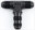 Picture of Fragola -16AN Bulkhead Tee - Black