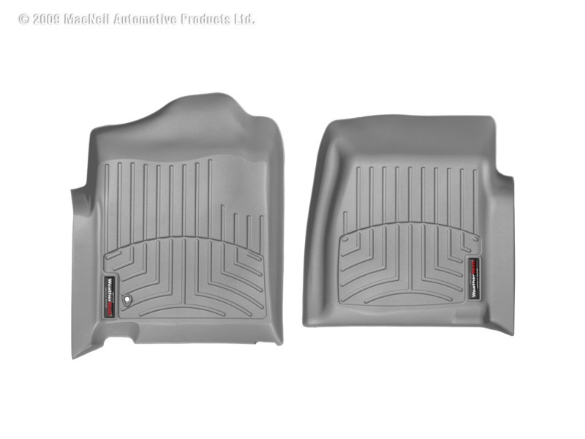 Picture of WeatherTech 99-07 Chevrolet Silverado Standard Cab Classic Front FloorLiner - Grey