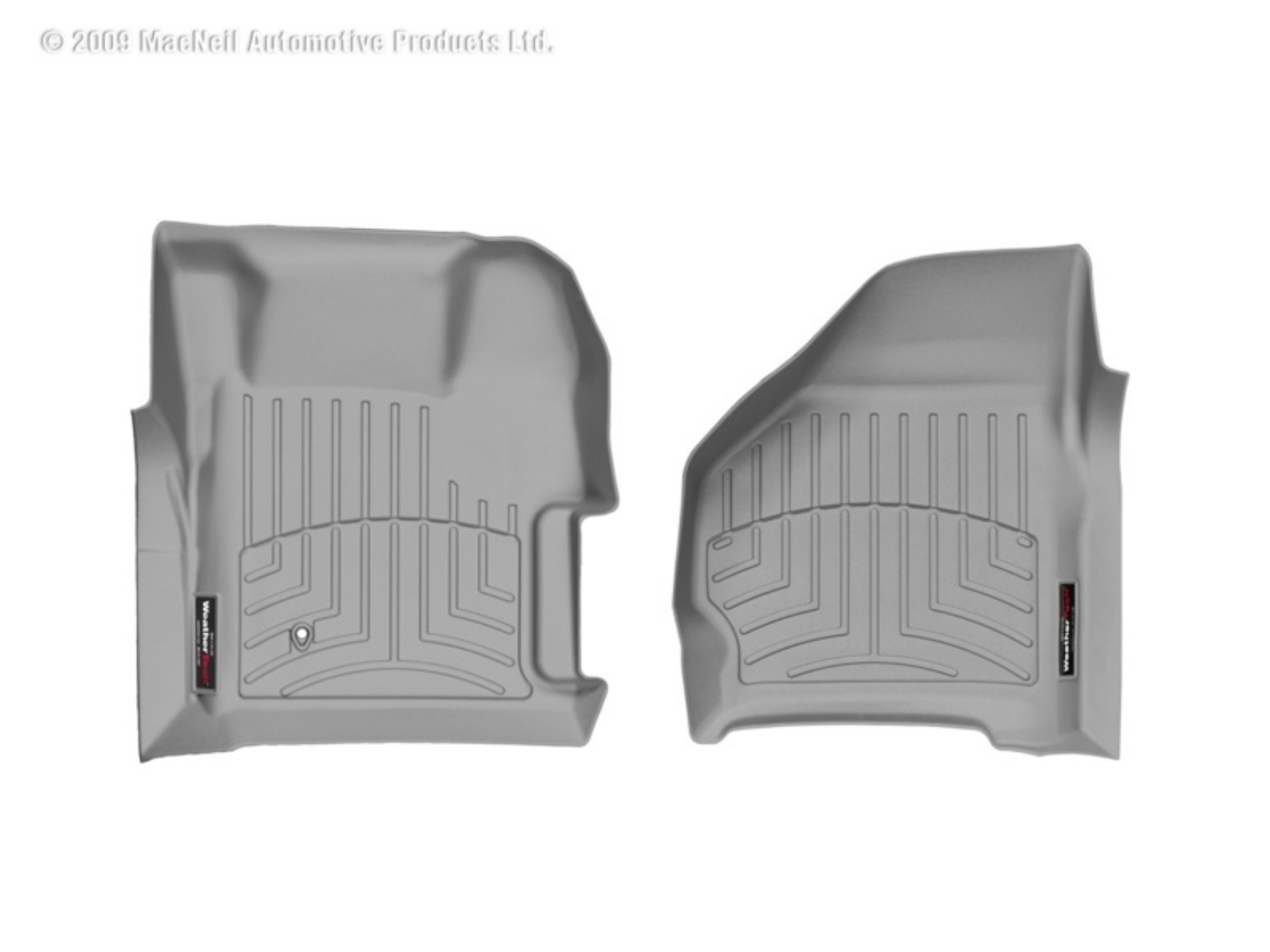 Picture of WeatherTech 99-07 Ford F250-F350-F450-F550 Super Duty Regular Cab Front FloorLiner - Grey