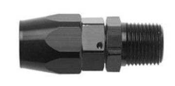 Picture of Fragola -8AN Straight Hose End x 1-4 NPT - Black