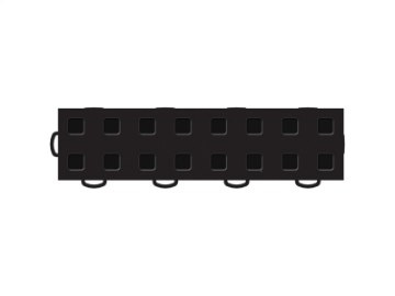 Picture of WeatherTech TechFloor - 2in X 12in Borderw- Tabs - Black **Order in Qtys of 10