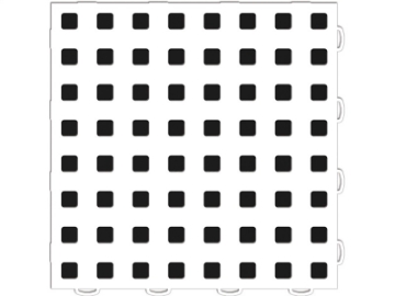 Picture of WeatherTech TechFloor - 12in X 12in Tiles - White-Black **Order in Qtys of 10