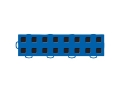 Picture of WeatherTech TechFloor - 3in x 12in TilesLeft Loop Blue-Black - Blue-Black