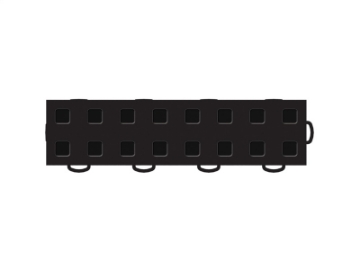 Picture of WeatherTech TechFloor - 3in X 12in TilesRight Loop - Black-Black **Order in Qtys of 10