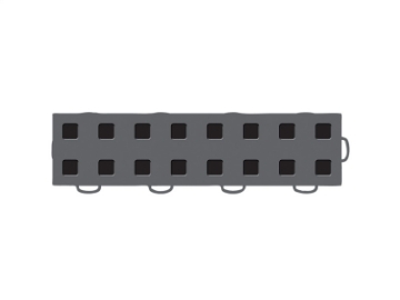 Picture of WeatherTech TechFloor - 3in x 12in TilesRight Loop - Dark Grey-Black