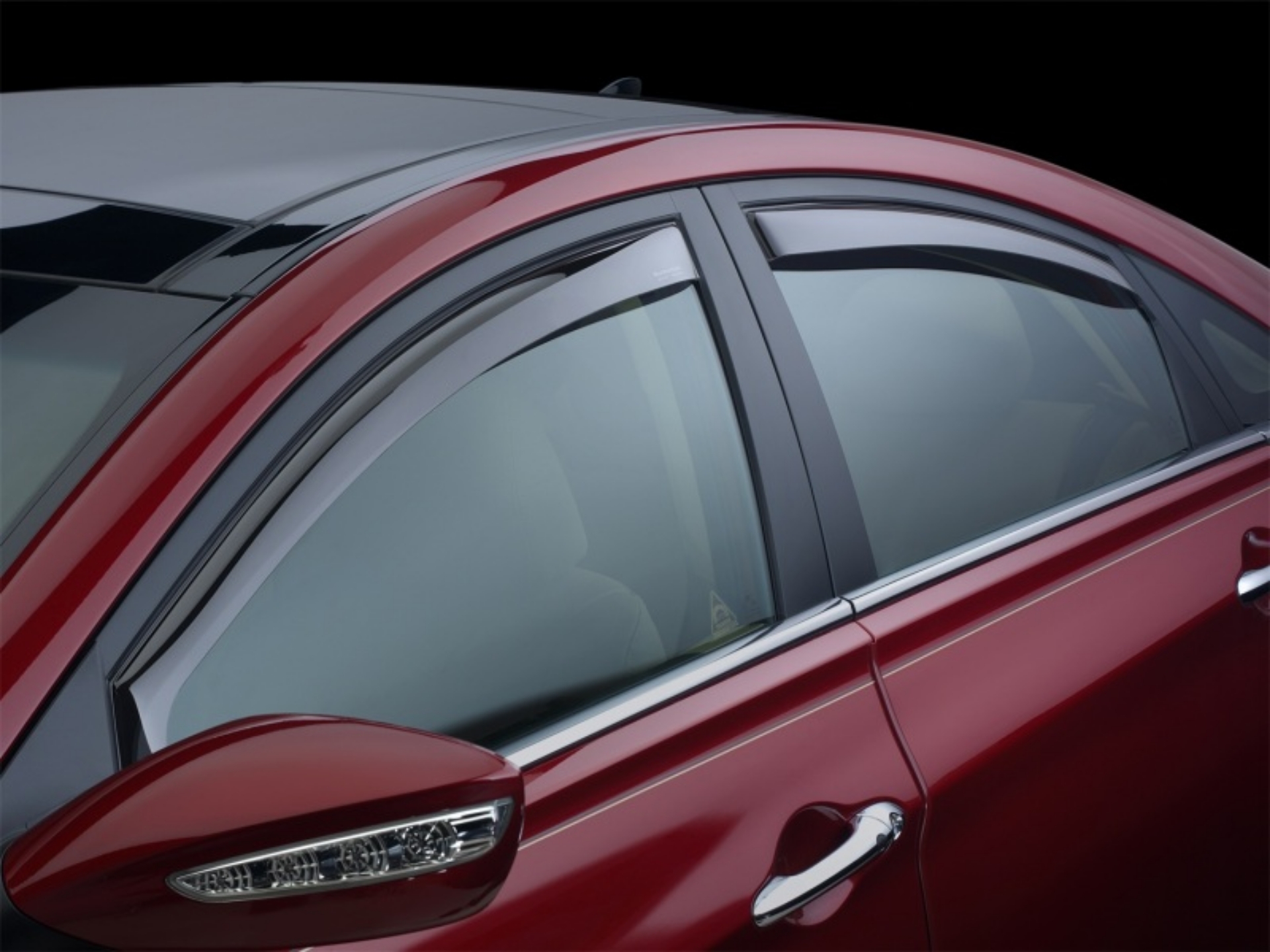 Picture of WeatherTech 98-01 Nissan Altima Front and Rear Side Window Deflectors - Light Smoke