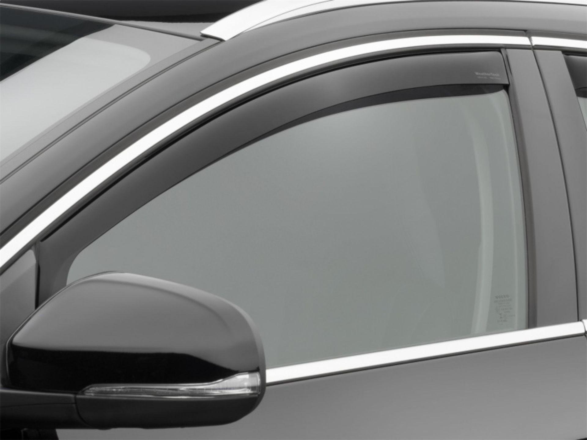 Picture of WeatherTech 11+ Volvo S60 Front Side Window Deflectors - Dark Smoke