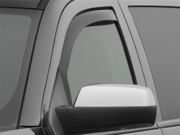 Picture of WeatherTech 14+ Chevrolet Silverado Front Side Window Deflectors - Dark Smoke