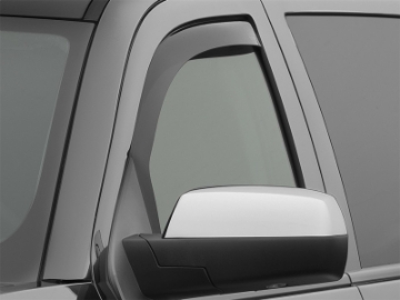 Picture of WeatherTech 14+ Chevrolet Silverado Front Side Window Deflectors - Dark Smoke
