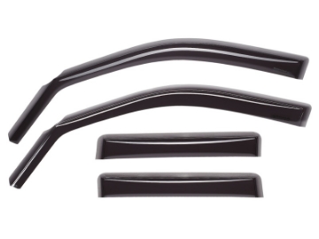 Picture of WeatherTech 05+ Pontiac G6 Sedan Front and Rear Side Window Deflectors - Dark Smoke