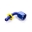 Picture of Fragola -10AN Nut x -8AN 90 Degree Push-Lite Hose End For Fuel Cell Conversion - Blue
