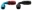 Picture of Fragola -4AN x 90 Degree Pro-Flow Hose End - Blue-Red