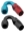 Picture of Fragola -4AN x 150 Degree Pro-Flow Hose End - Blue-Red
