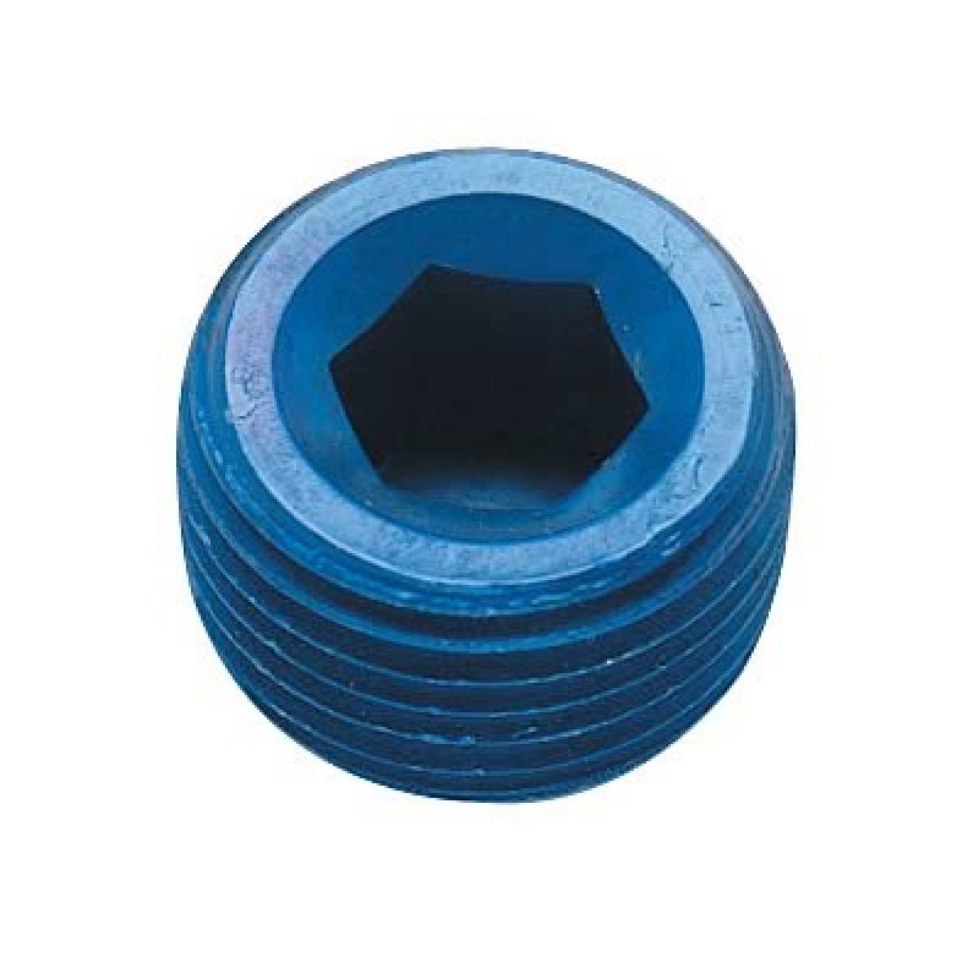 Picture of Fragola 1in NPT Internal Pipe Plug - Blue
