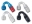 Picture of Fragola -10AN x 150 Degree Power Flow Hose End - Black