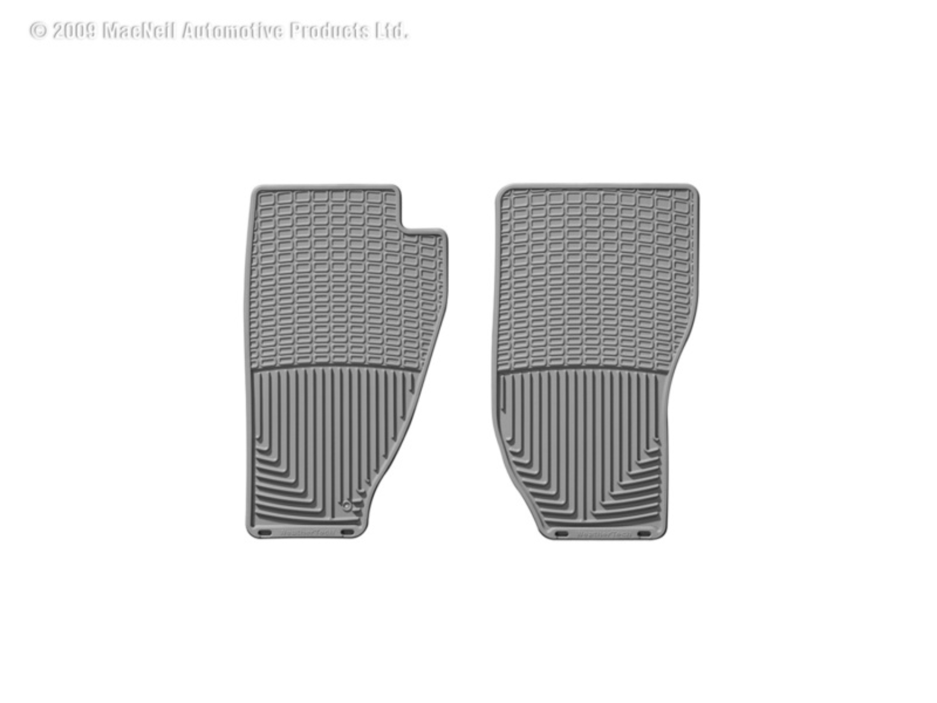 Picture of WeatherTech 84-96 Jeep Cherokee 2 door Front Rubber Mats - Grey