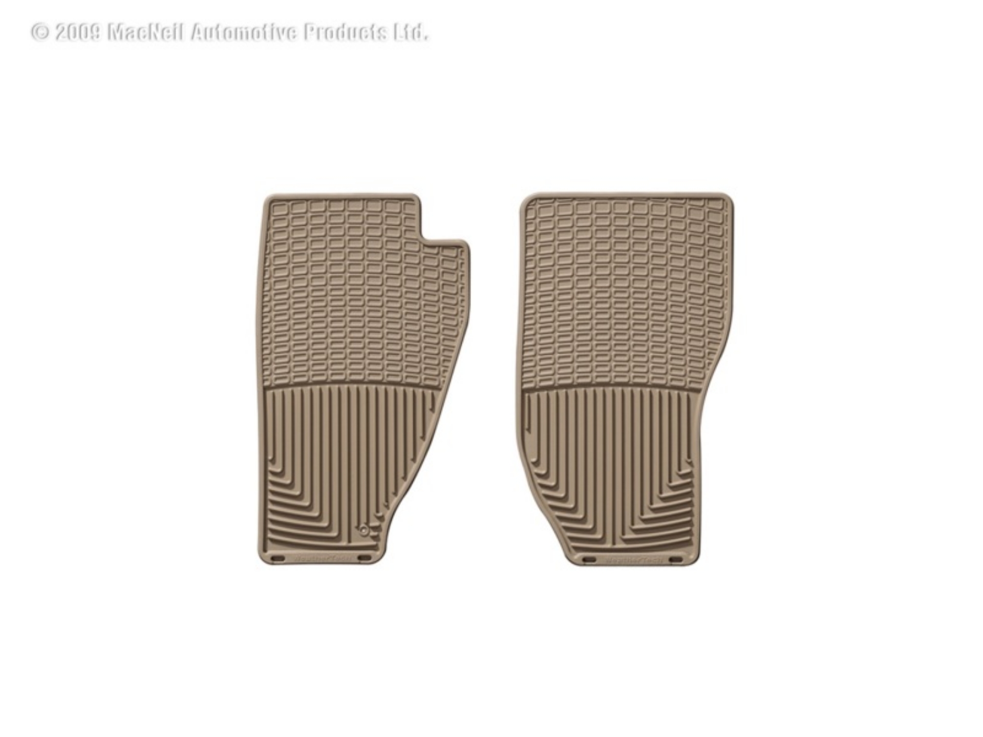 Picture of WeatherTech 84-96 Jeep Cherokee 2 door Front Rubber Mats - Tan