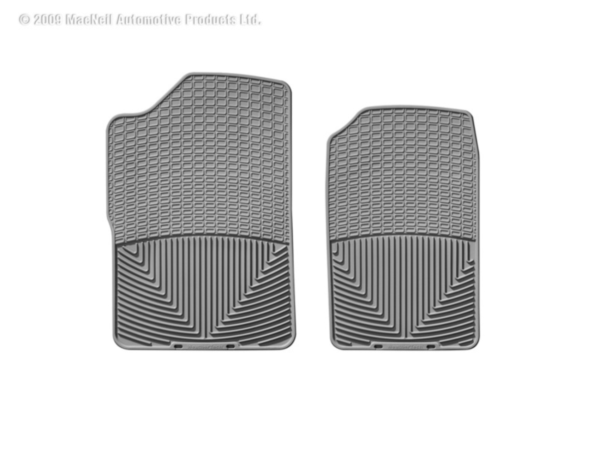 Picture of WeatherTech 88-99 GMC Sierra Extended Cab Front Rubber Mats - Grey