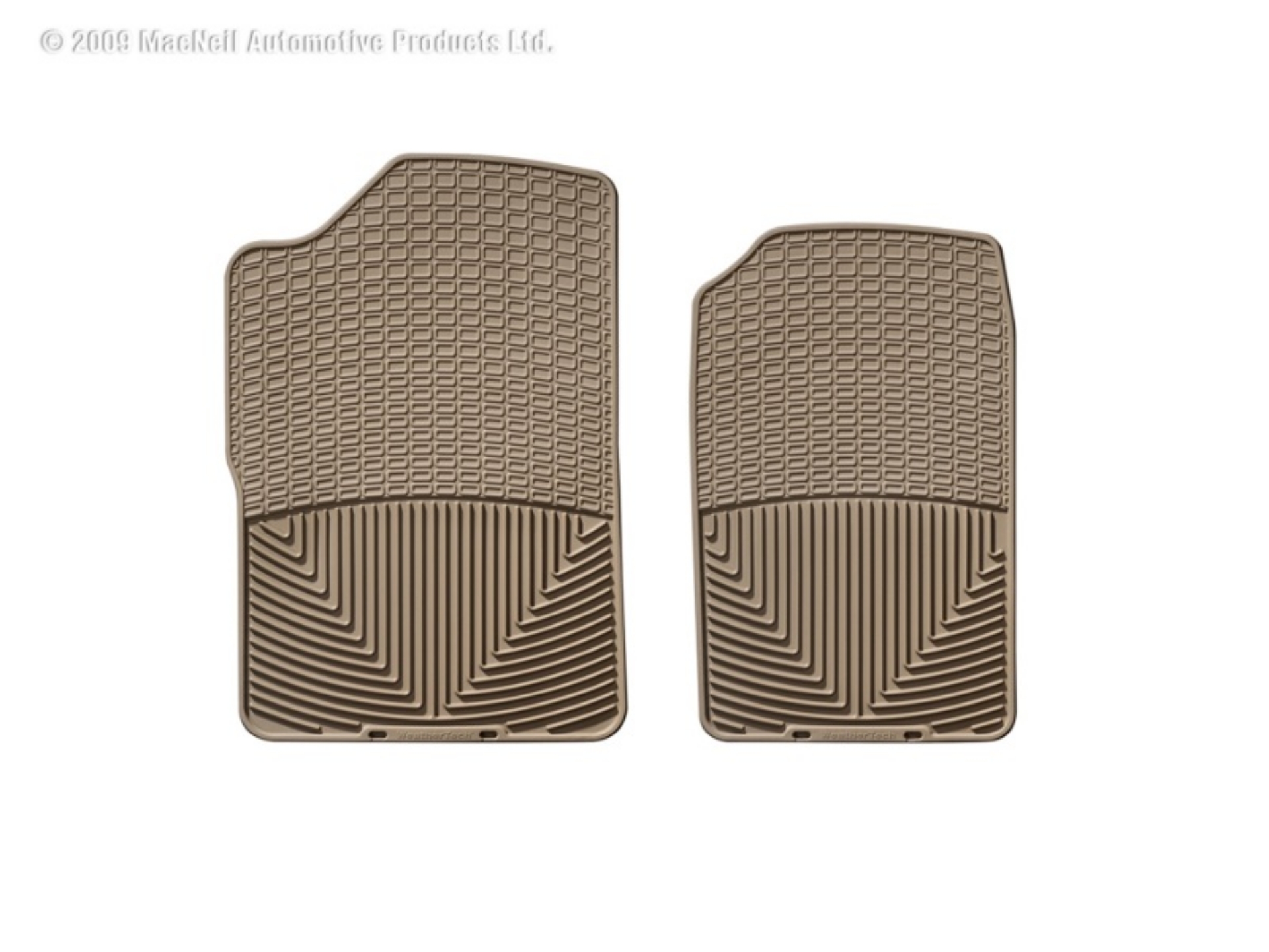 Picture of WeatherTech 88-99 GMC Sierra Extended Cab Front Rubber Mats - Tan