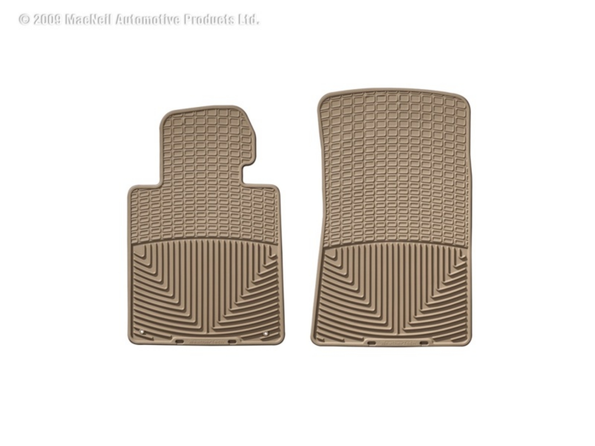 Picture of WeatherTech 99 BMW M3 Convertible Front Rubber Mats - Tan
