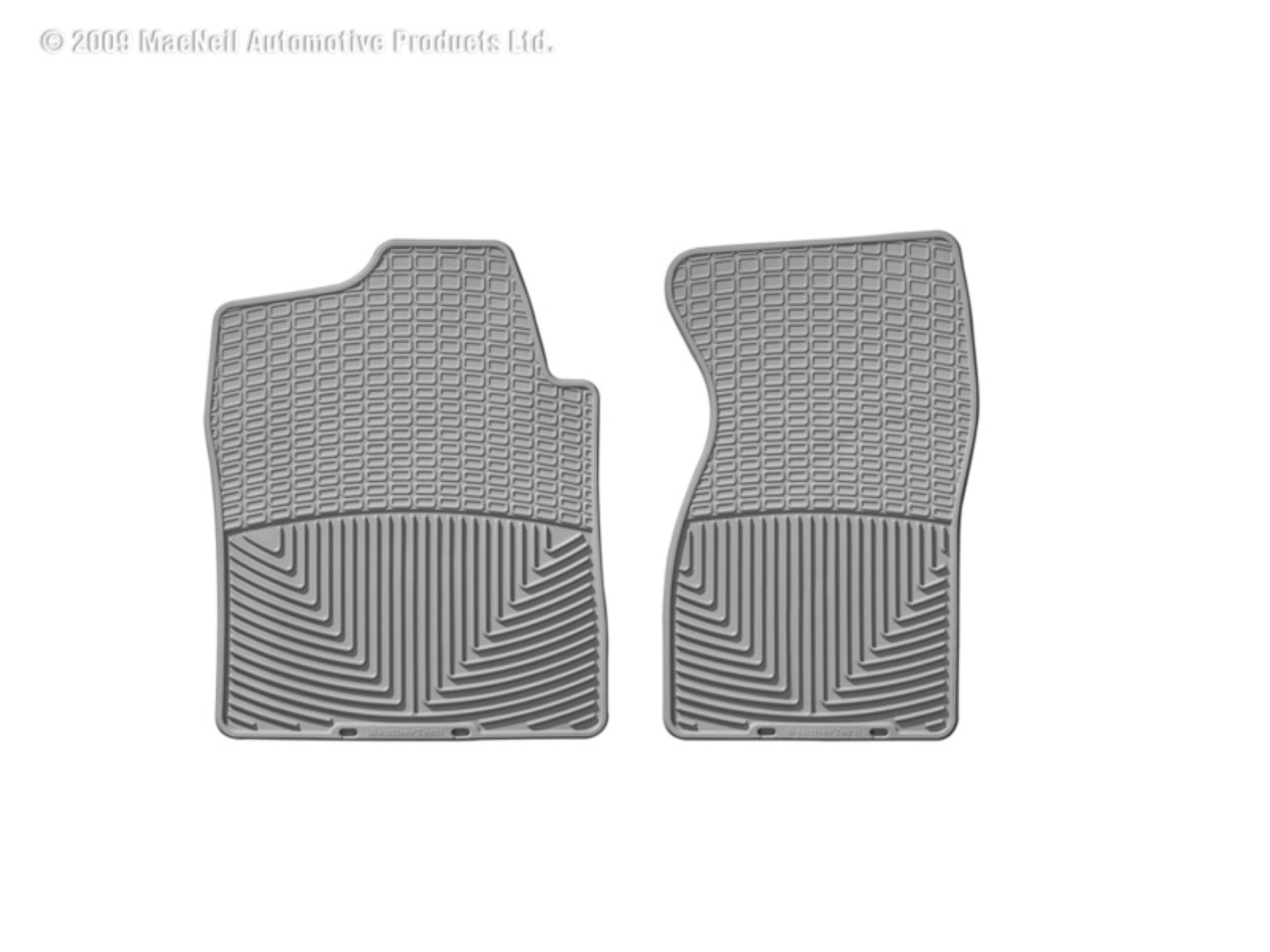 Picture of WeatherTech 99-00 Chevrolet Silverado Crew Cab Front Rubber Mats - Grey