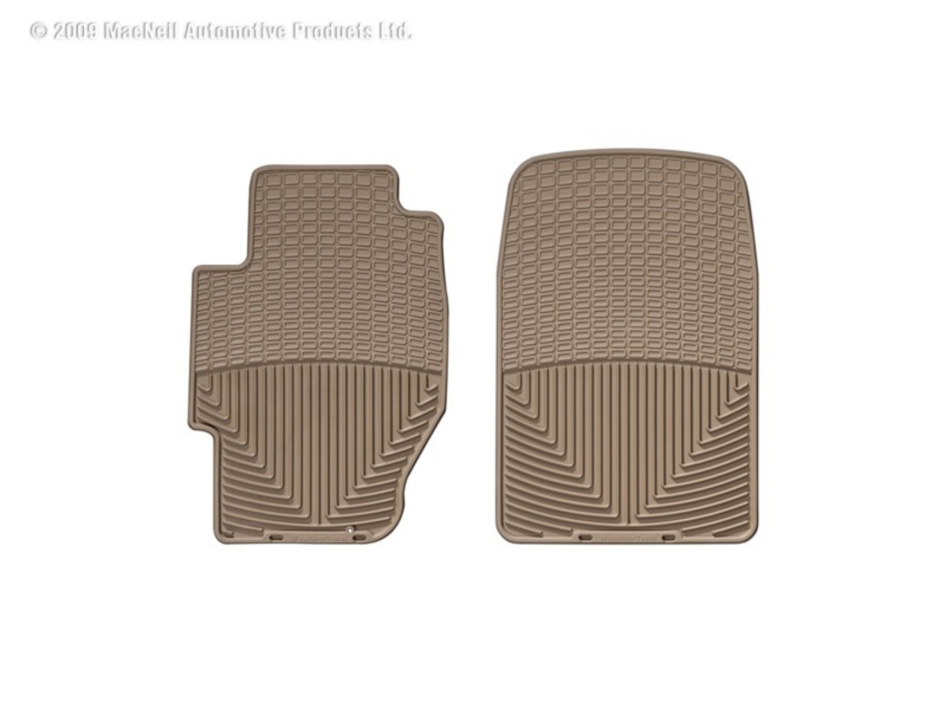 Picture of WeatherTech 03 Honda Civic Hybrid Front Rubber Mats - Tan