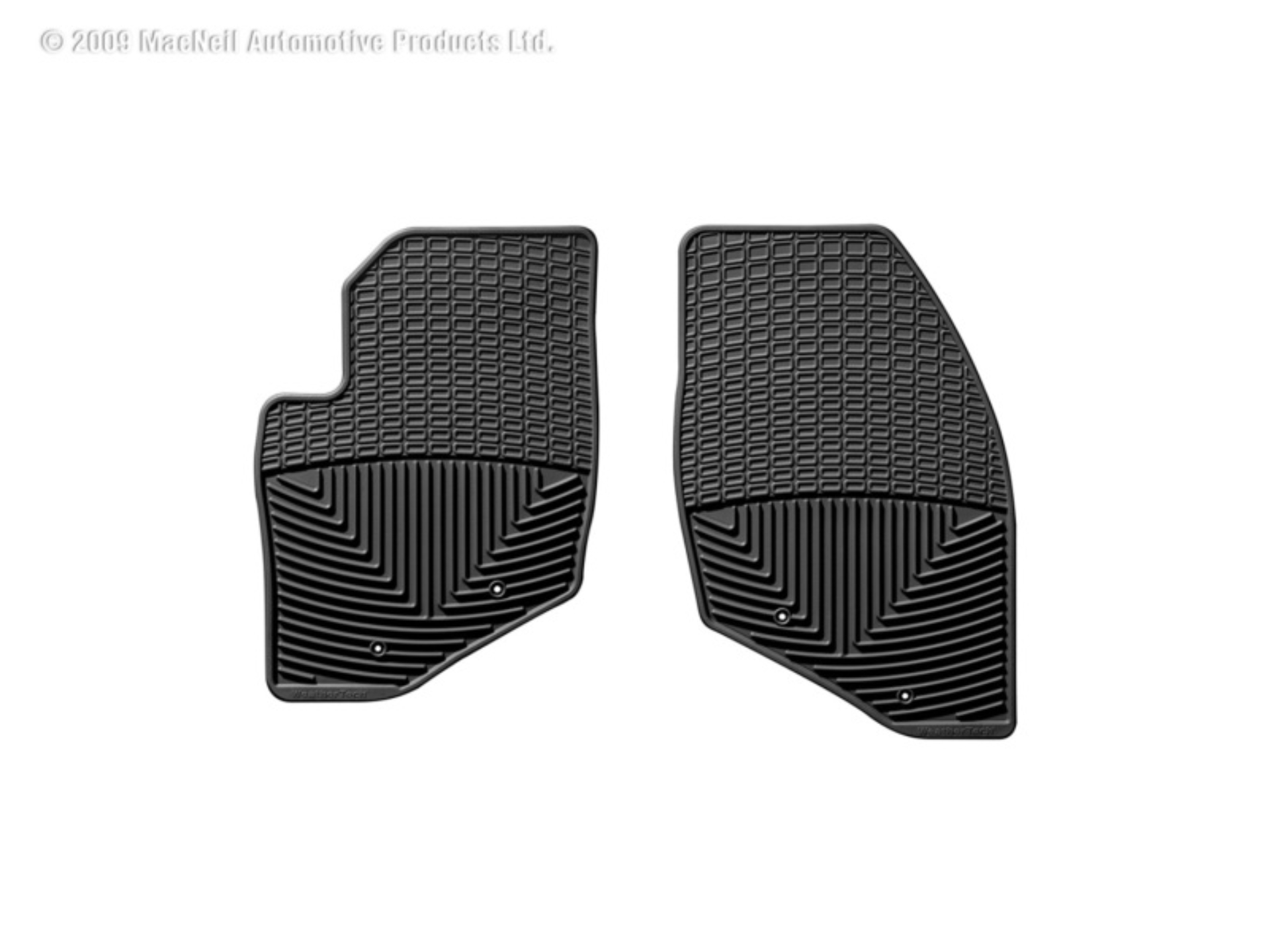 Picture of WeatherTech 99-06 Volvo S80 Front Rubber Mats - Black