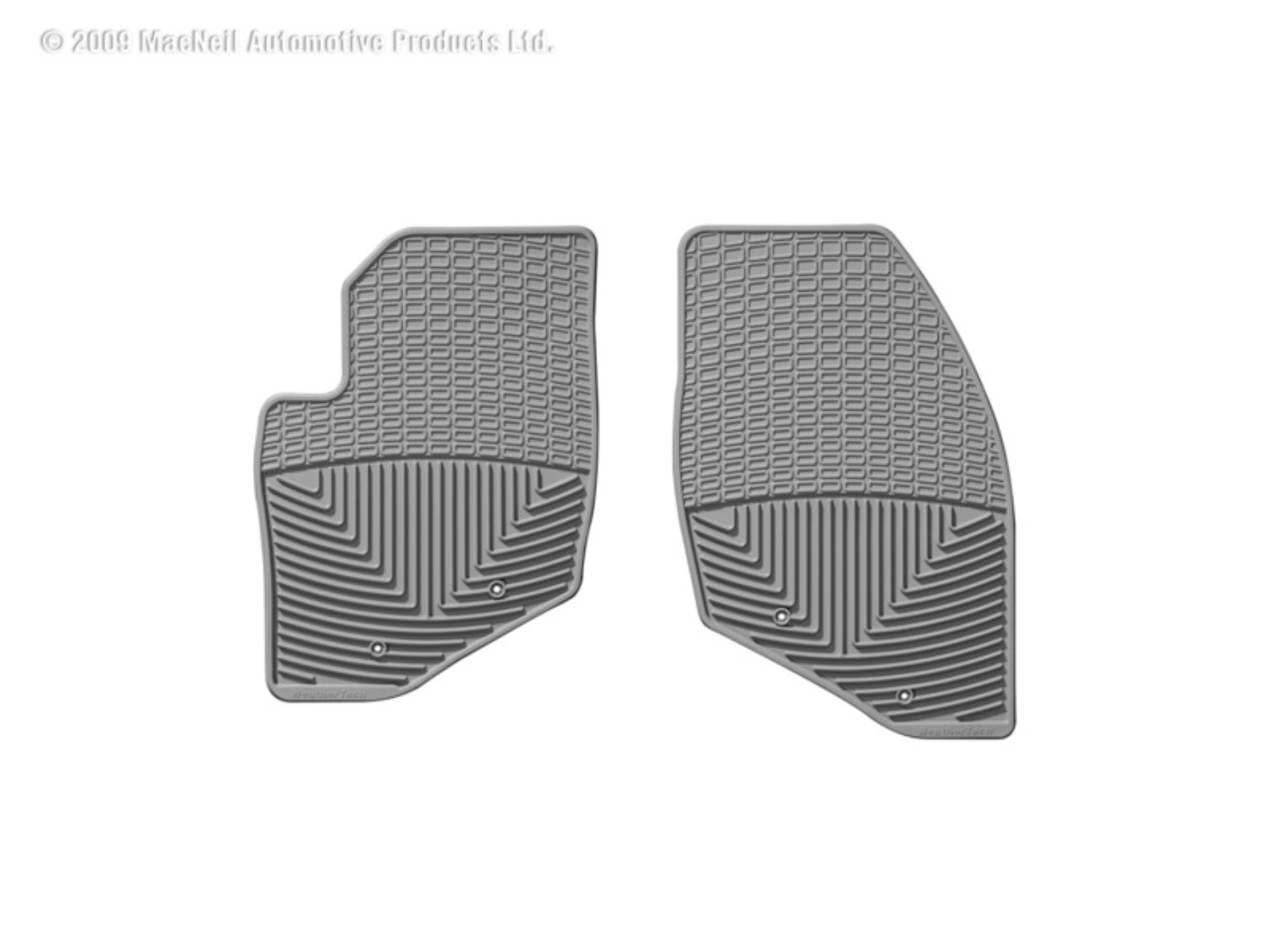 Picture of WeatherTech 99-06 Volvo S80 Front Rubber Mats - Grey