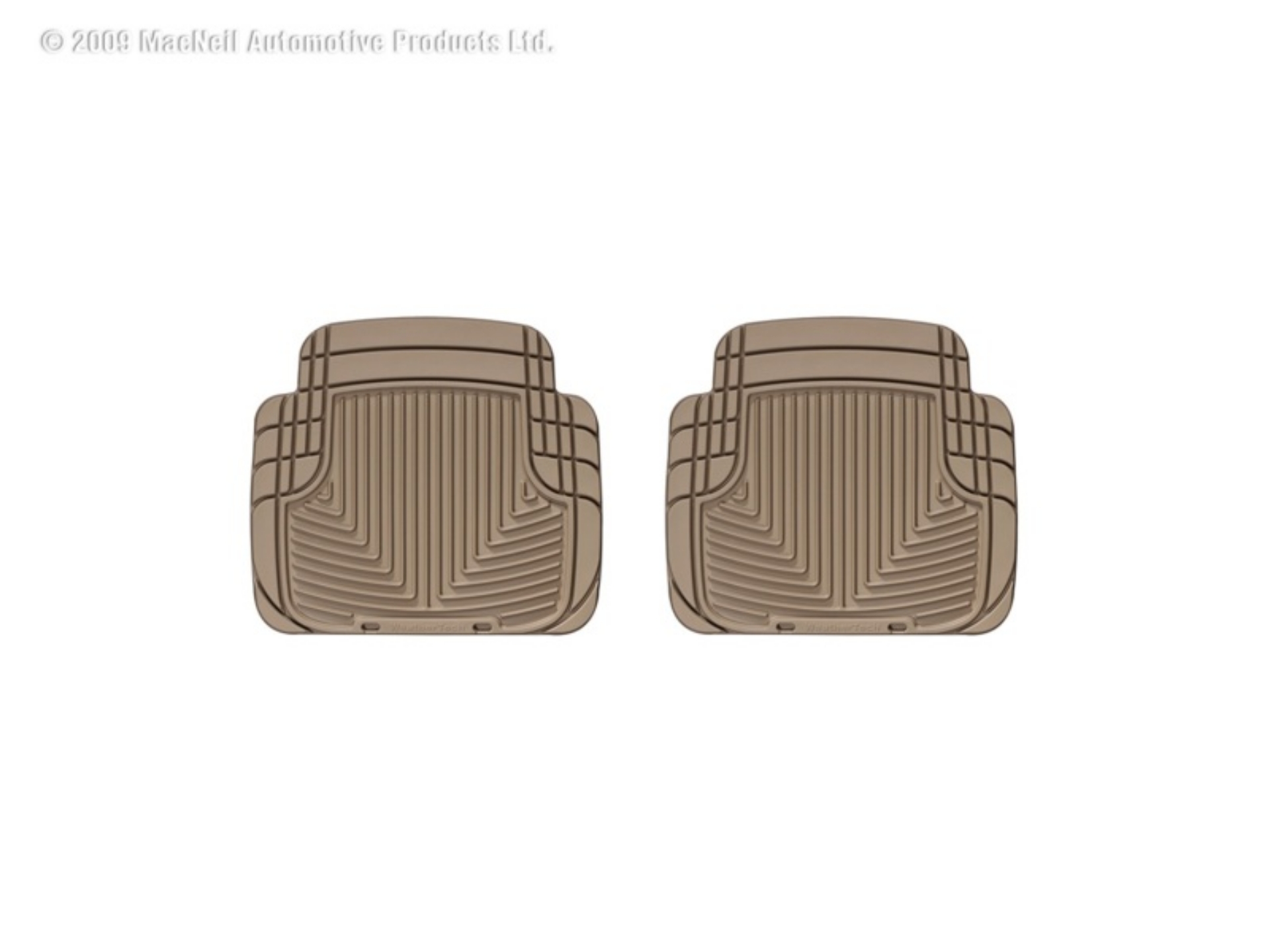 Picture of WeatherTech 99 BMW M3 Convertible Rear Rubber Mats - Tan