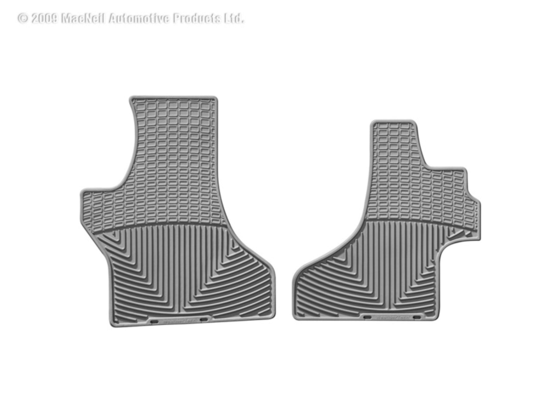 Picture of WeatherTech 95-05 Chevrolet Astro Van Front Rubber Mats - Grey