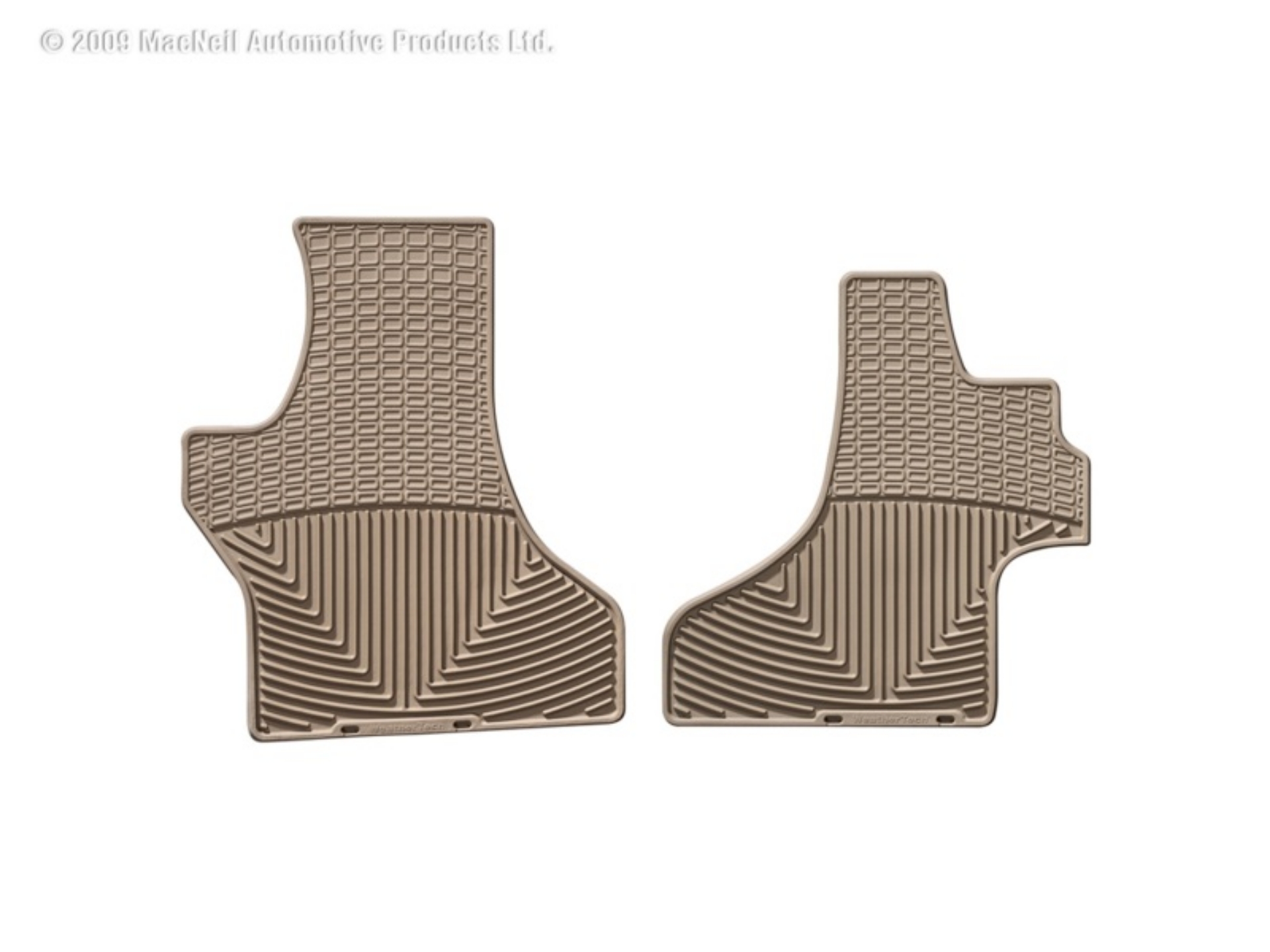 Picture of WeatherTech 95-05 Chevrolet Astro Van Front Rubber Mats - Tan