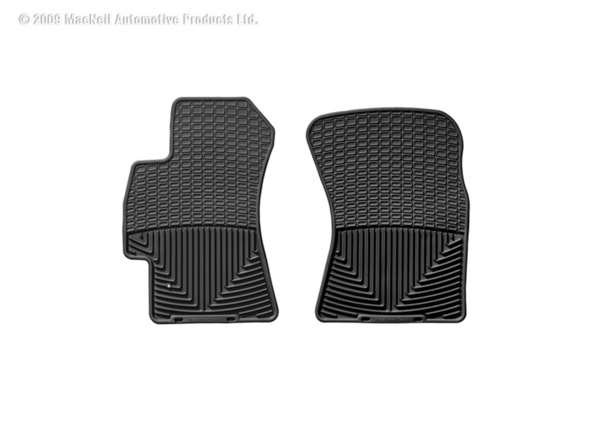 Picture of WeatherTech 93-01 Subaru Impreza Front Rubber Mats - Black