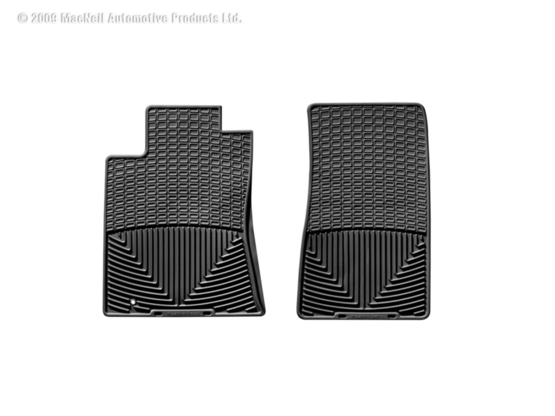 Picture of WeatherTech 08-10 Cadillac CTS Front Rubber Mats - Black