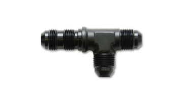 Picture of Vibrant -12AN Bulkhead Adapter Tee on Run Fittings - Anodized Black Only