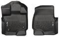 Picture of Husky Liners 15-23 Ford F-150 Super-Super Crew Cab WeatherBeater Black Front Floor Liners