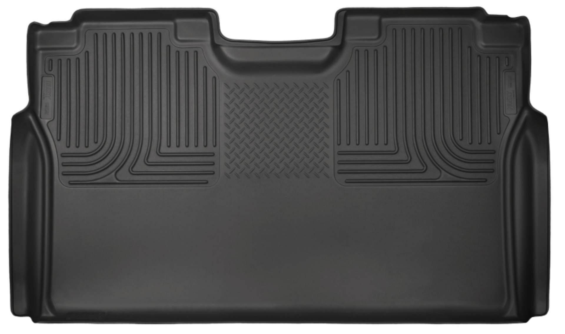 Picture of Husky Liners 15-23 Ford F-150 SuperCrew Cab WeatherBeater Black 2nd Seat Floor Liner
