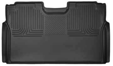 Picture of Husky Liners 15-23 Ford F-150 SuperCrew Cab WeatherBeater Black 2nd Seat Floor Liner
