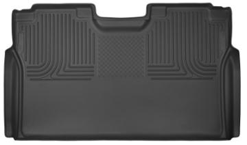 Picture of Husky Liners 15-23 Ford F-150 SuperCrew Cab WeatherBeater Black 2nd Seat Floor Liner