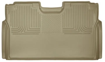 Picture of Husky Liners 15 Ford F-150 SuperCrew Cab WeatherBeater Tan 2nd Seat Floor Liner
